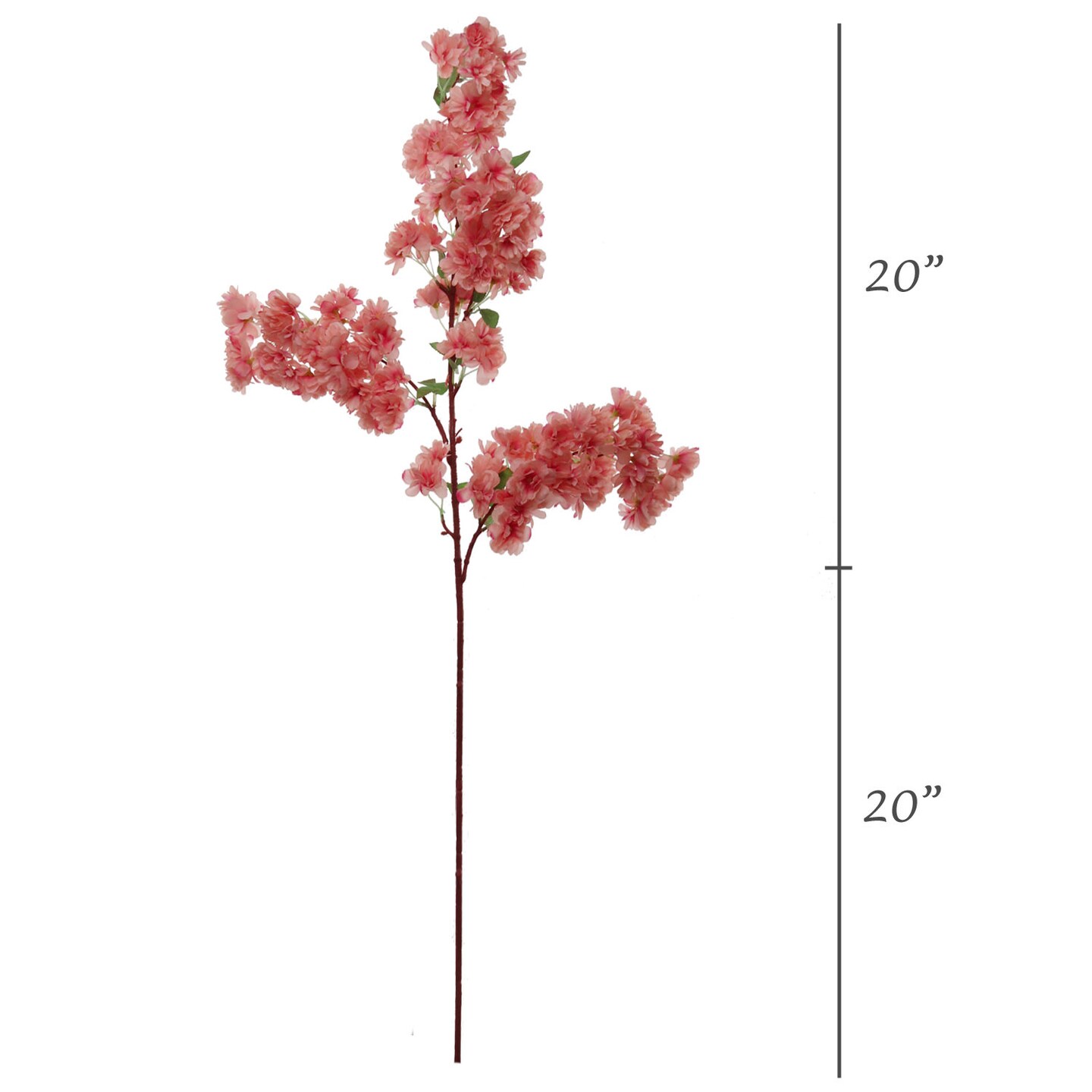 3PC 40&#x22; Pink Cherry Blossom Stems &#x2013; Lifelike Silk Flowers by Floral Home&#xAE; for Decor