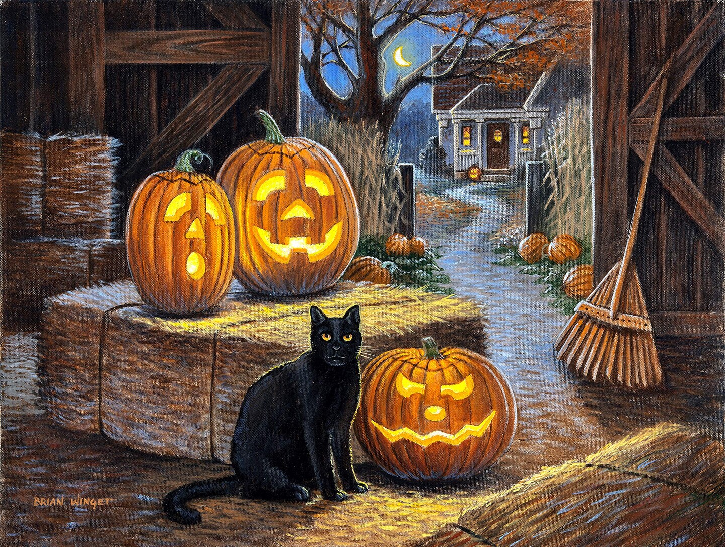 Sunsout Cat o Lantern 500 pc  Halloween Jigsaw Puzzle 51101