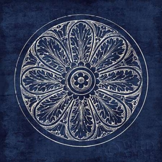 Rosette VIII Indigo Poster Print by Wild Apple Portfolio - Item # VARPDX23703