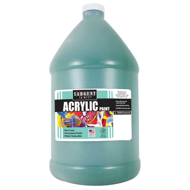 Acrylic Paint, Green, 64 Oz. Bottle