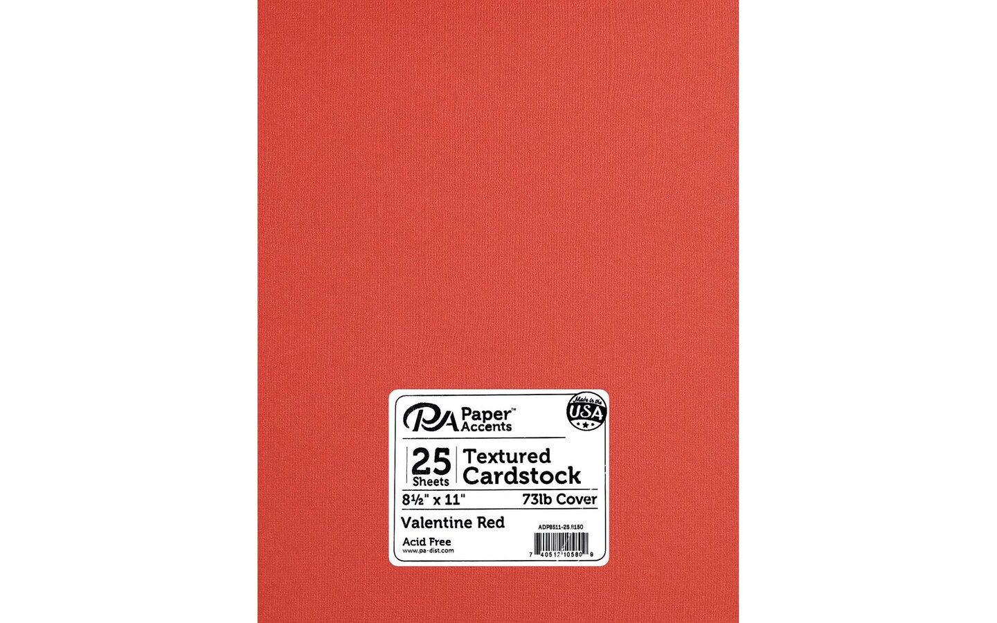 Red Premium Colored Card Stock Paper