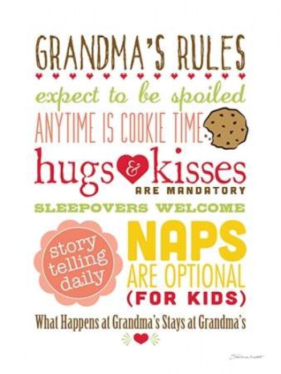 Grandma''s Rules I Poster Print by Stephanie Marrott - Item # VARPDXSM15666