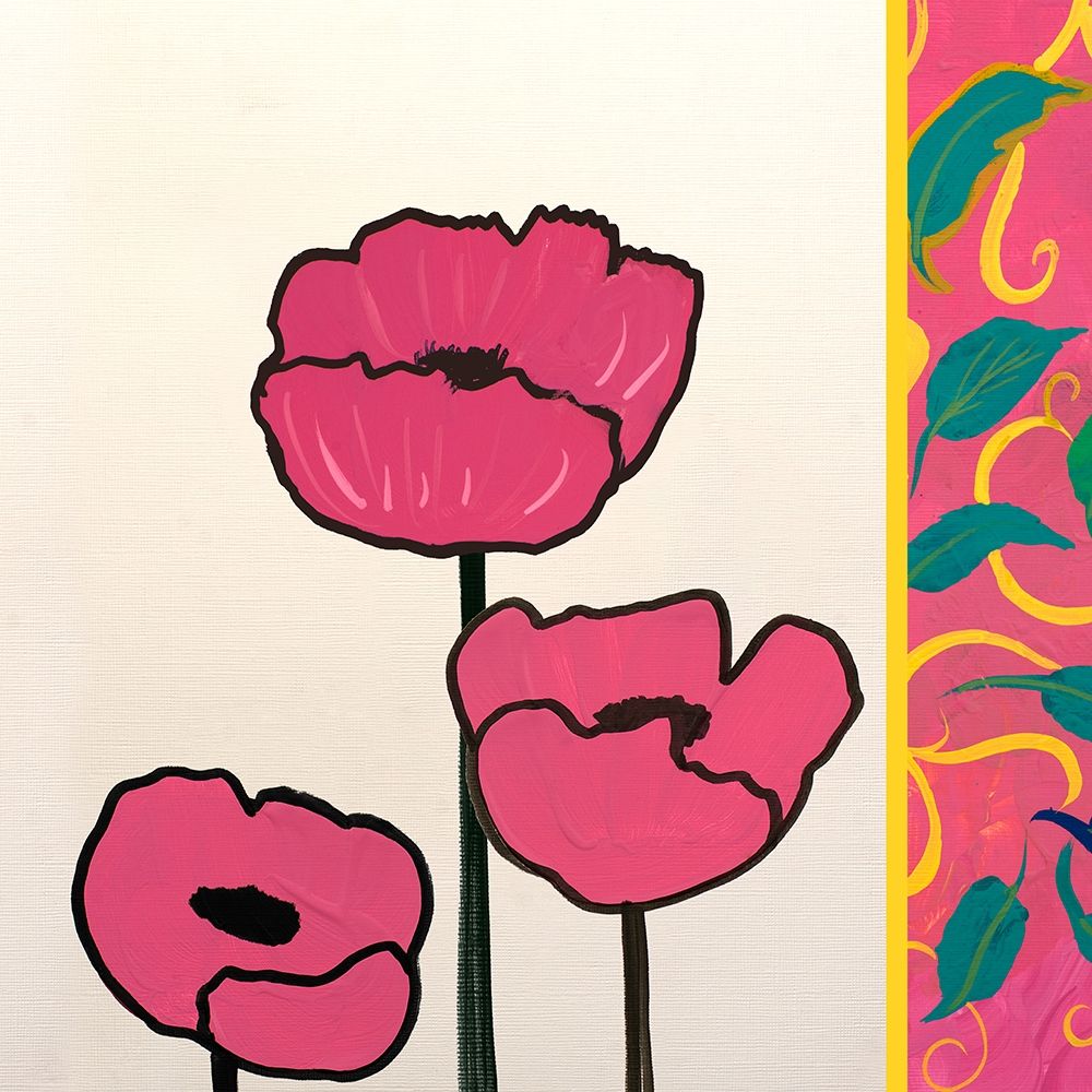 Pink Whimsical Floral II Poster Print by Robin Maria - Item # VARPDX13560