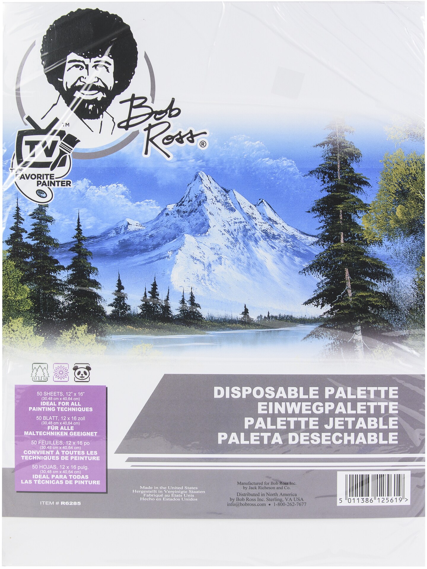 Bob Ross Disposable Palette 12&#x22;X16&#x22;-12x16