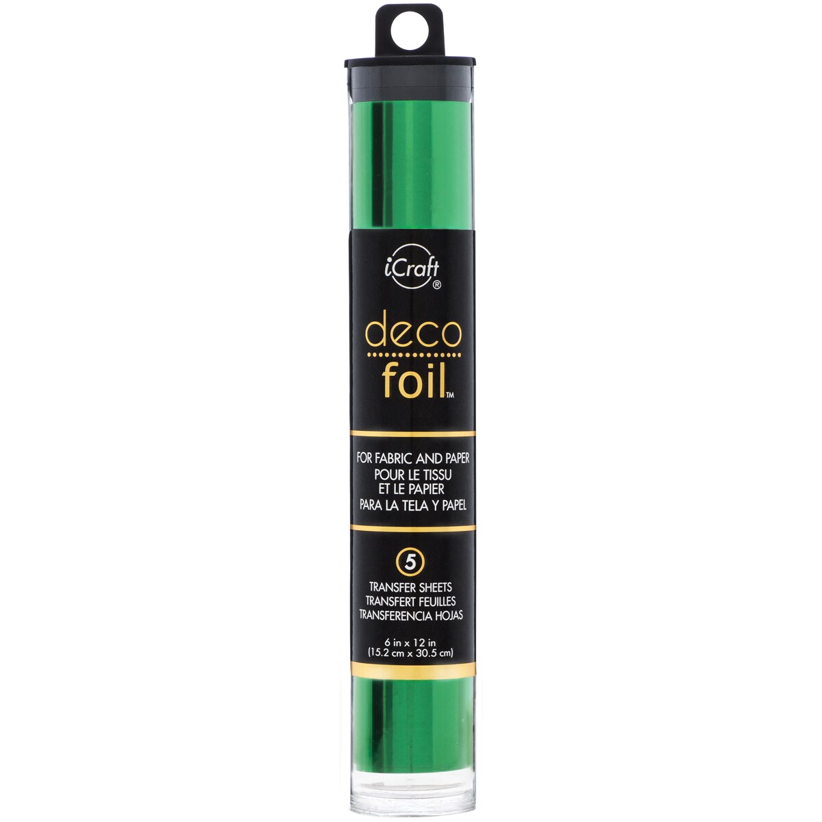 iCraft Deco Foil Transfer Sheets 6&#x22;X12&#x22; 5/Pkg-Green