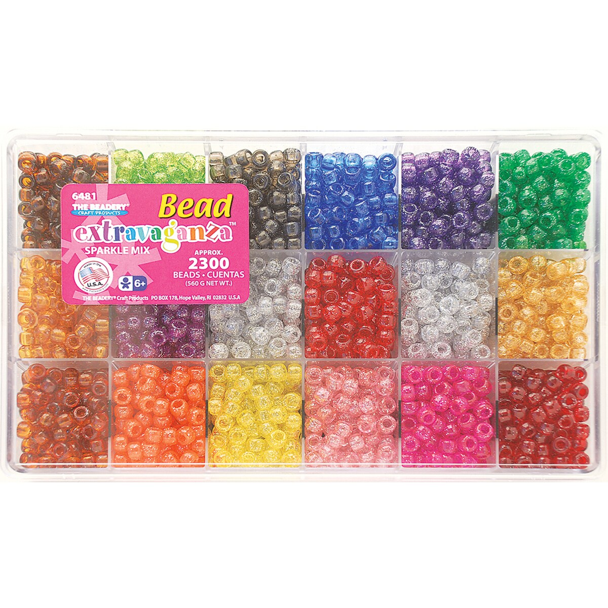 The Beadery Bead Extravaganza Bead Box Kit 19.75oz-All Sparkle