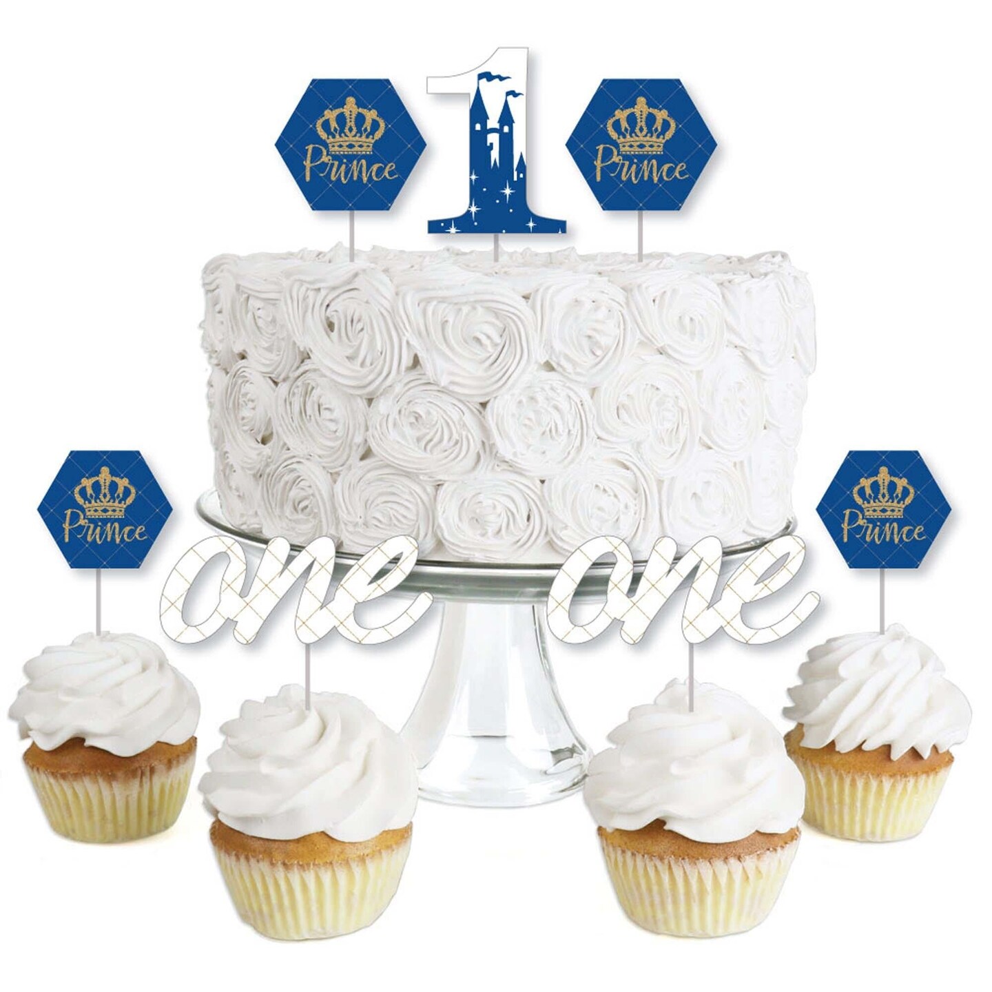 Royal prince baby shower 2024 cupcakes