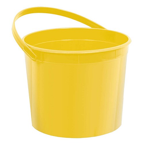Sunshine Yellow Plastic Bucket Michaels sunshine-yellow-plastic-bucket-michaels