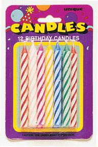 12 SPIRAL B'DAY CANDLES | Michaels