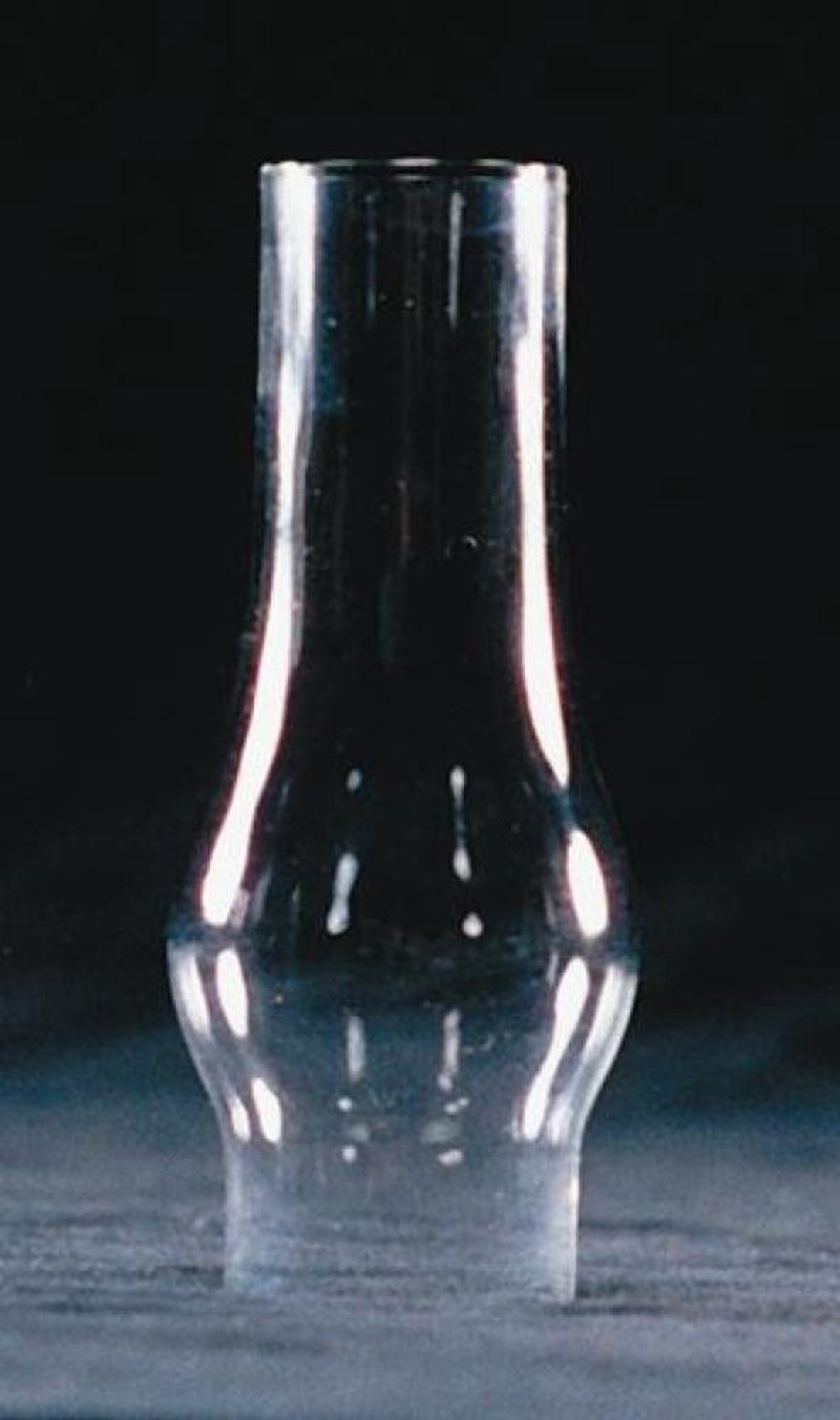 Clear Glass Lamp Chimney, Replacement Hurricane Globe Measures 1 1/8 Inch Diameter Base x 3 3/4 Inches High for Oil or Kerosene Lanterns