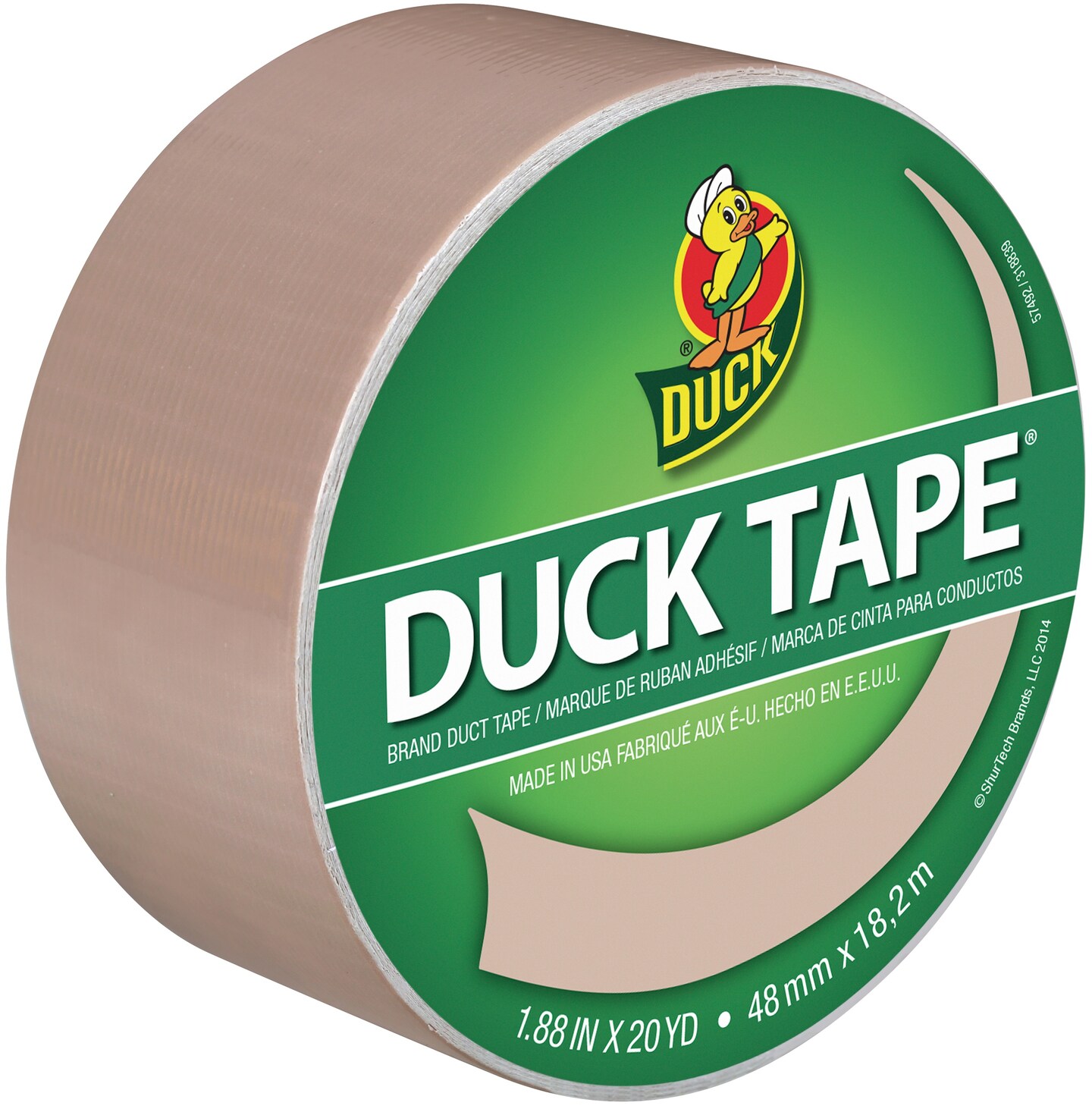 Duck Tape 1.88&#x22;X20yd-Classic Bone