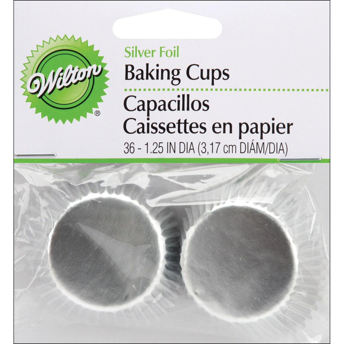 Mini Baking Cups-Silver Foil 36/Pkg
