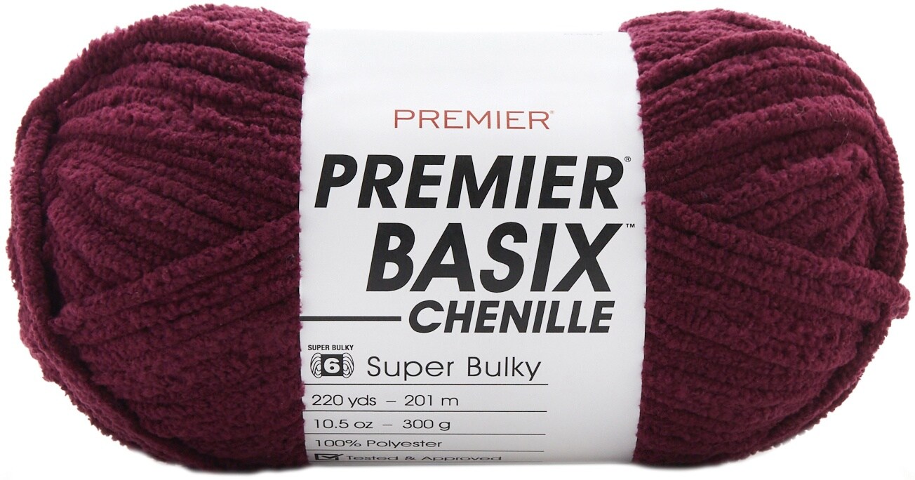 Premier Yarns Basix Chenille Yarn-Plum