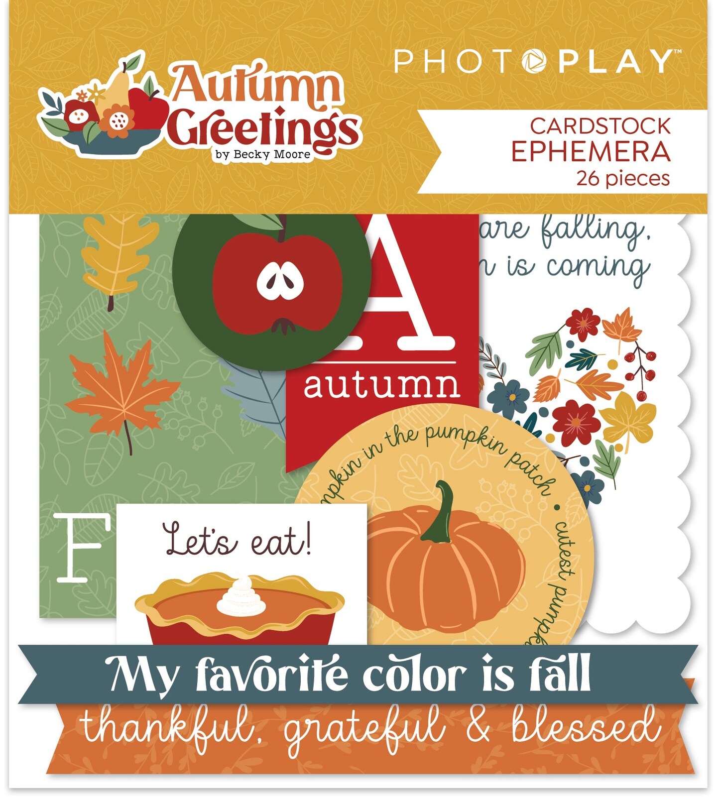 Autumn Greetings Ephemera Cardstock Die-Cuts