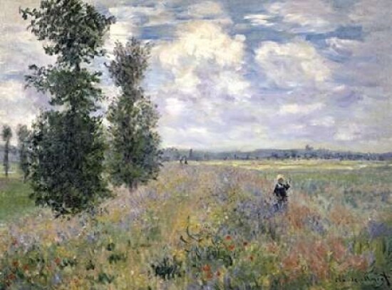 The Poppy Field Argenteuil Poster Print by  Claude Monet - Item # VARPDX278718