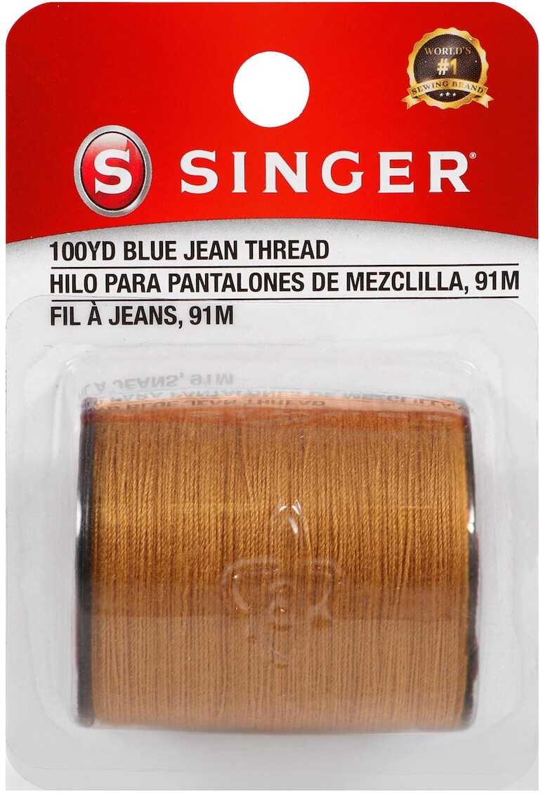 SINGER Blue Jean Thread 100yd-Old Gold | Michaels