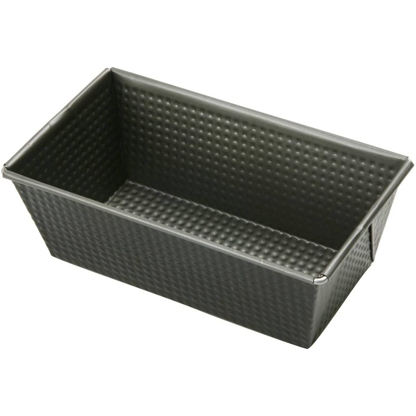 Norpro 8&#x22; Heavy Gauge Corrugated Nonstick Bread Pan Square Corner Tapered Side