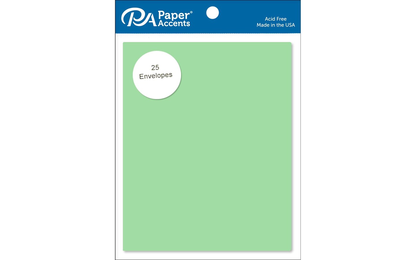 Envelope 4.38x5.75 25pc Light Green