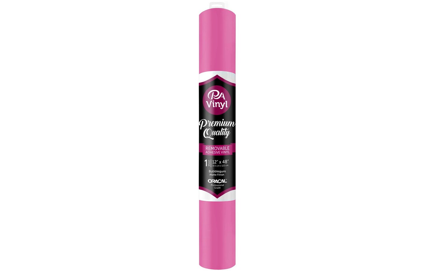 Vinyl 12x48 Roll Remove Adh Matte Bubblegum