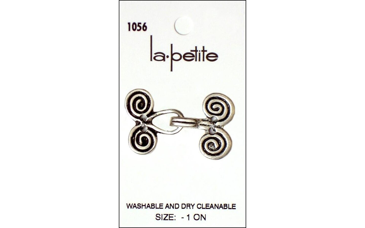 LaPetite Buttons Closure Ant Silver 1pc