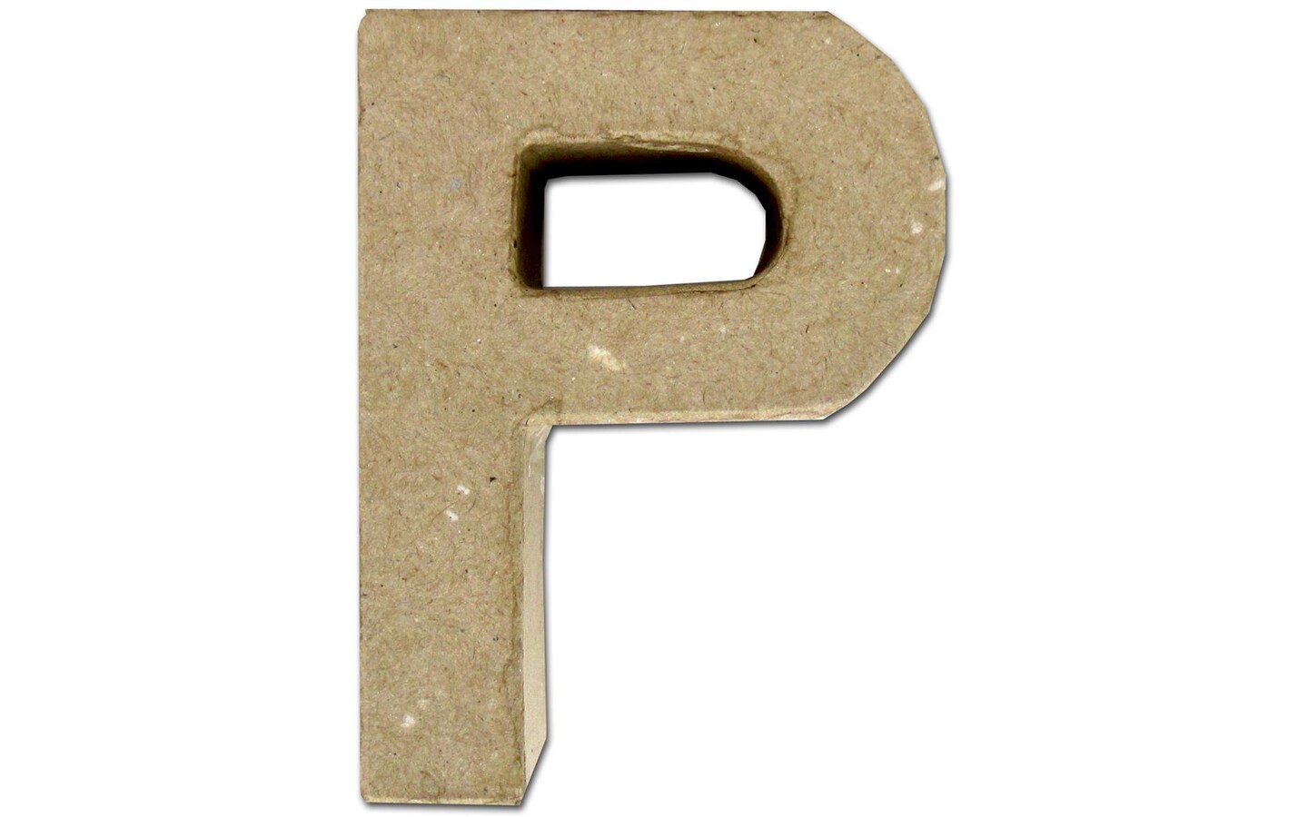 PA Paper Mache 4&#x22; Letter P Kraft