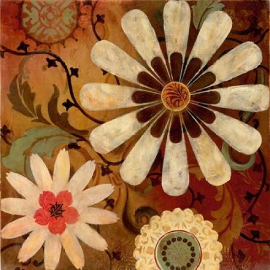 Spring Flair II Gray and Yellow Poster Print by Lisa Audit - Item # VARPDX13562