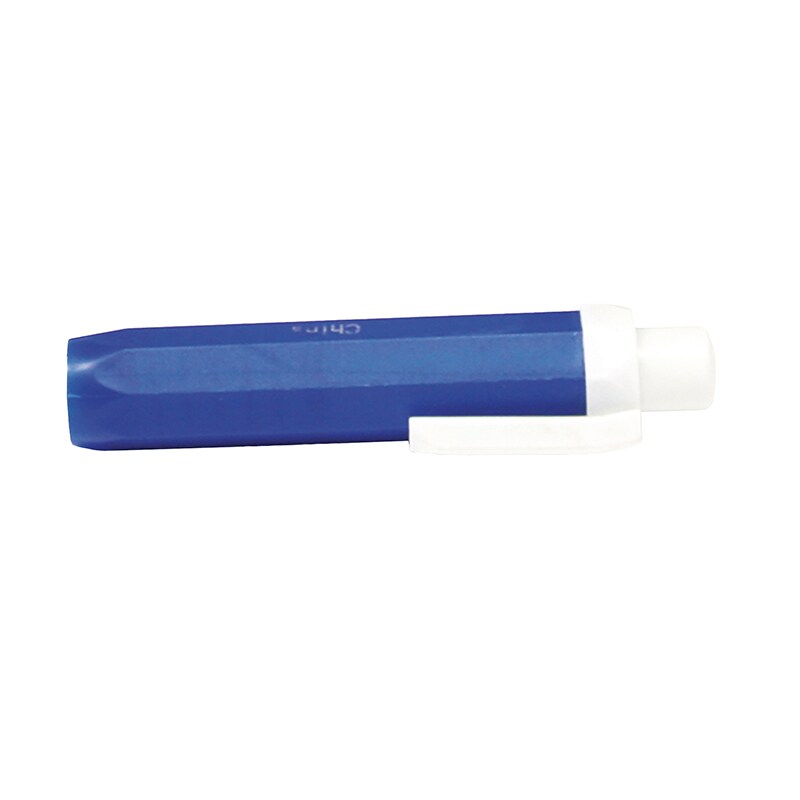 Chalk Holder, Blue, Plastic, 3-7/8&#x22; x 1&#x22;, 1 Holder