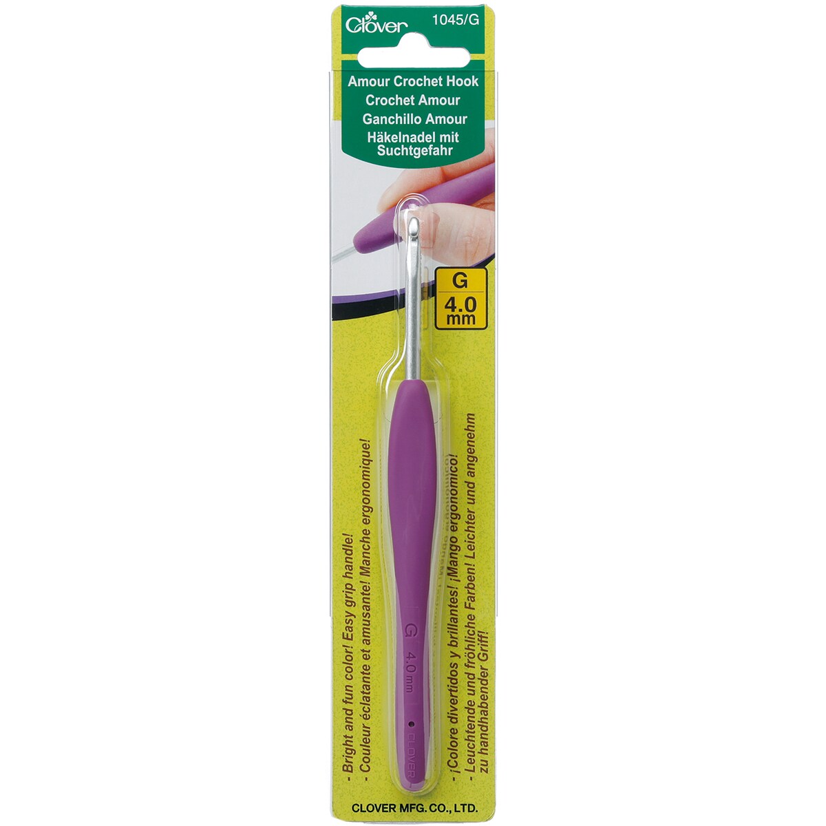 Clover Amour Crochet Hook-Size G6/4mm