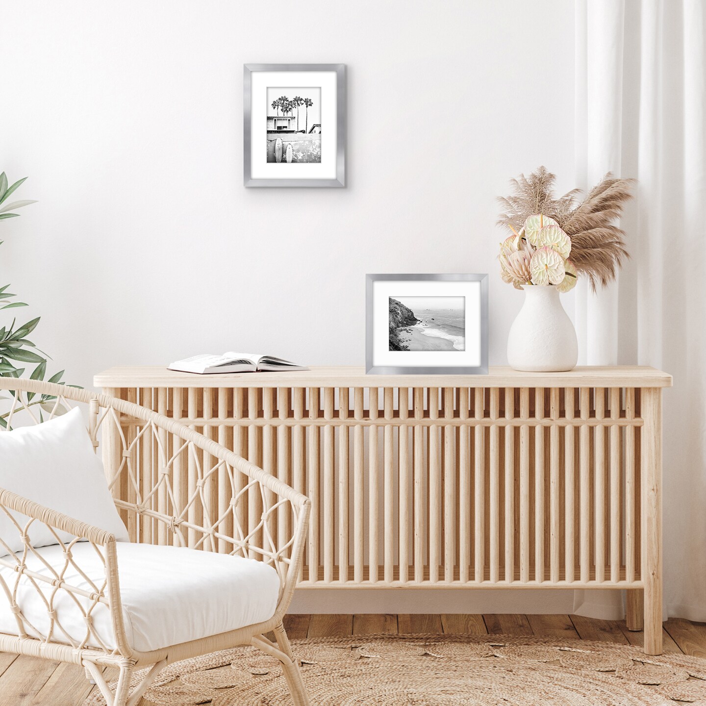 Americanflat 2 Pack of Picture Frames with Mat - Plexiglass Cover