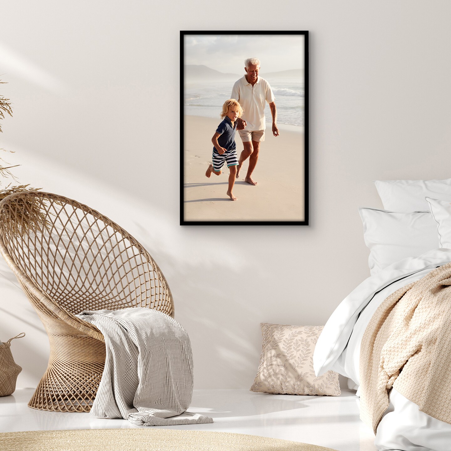 Americanflat Poster Frame - Perfect Frame for Photos and Artwork - Large Picture Frame - Polished Plexiglass - Hanging Hardware with Horizontal and Vertical Display