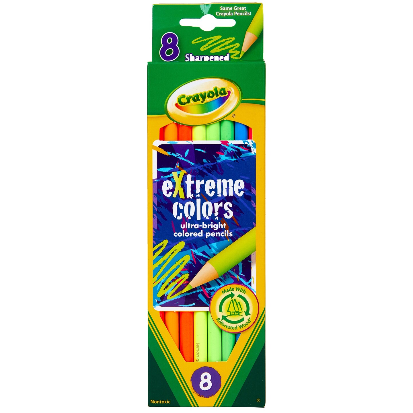 Crayola Extreme Colored Pencils 8/Pkg-Long