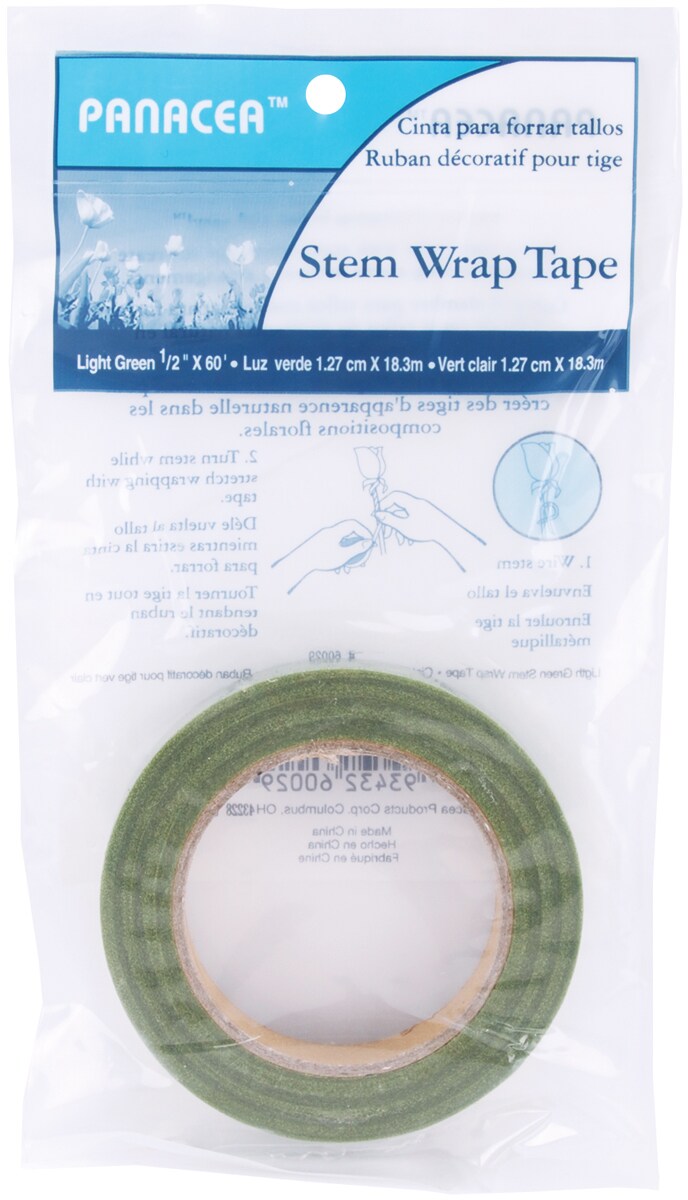 Panacea Stem Wrap Tape .5&#x22;X60&#x27;-Light Green