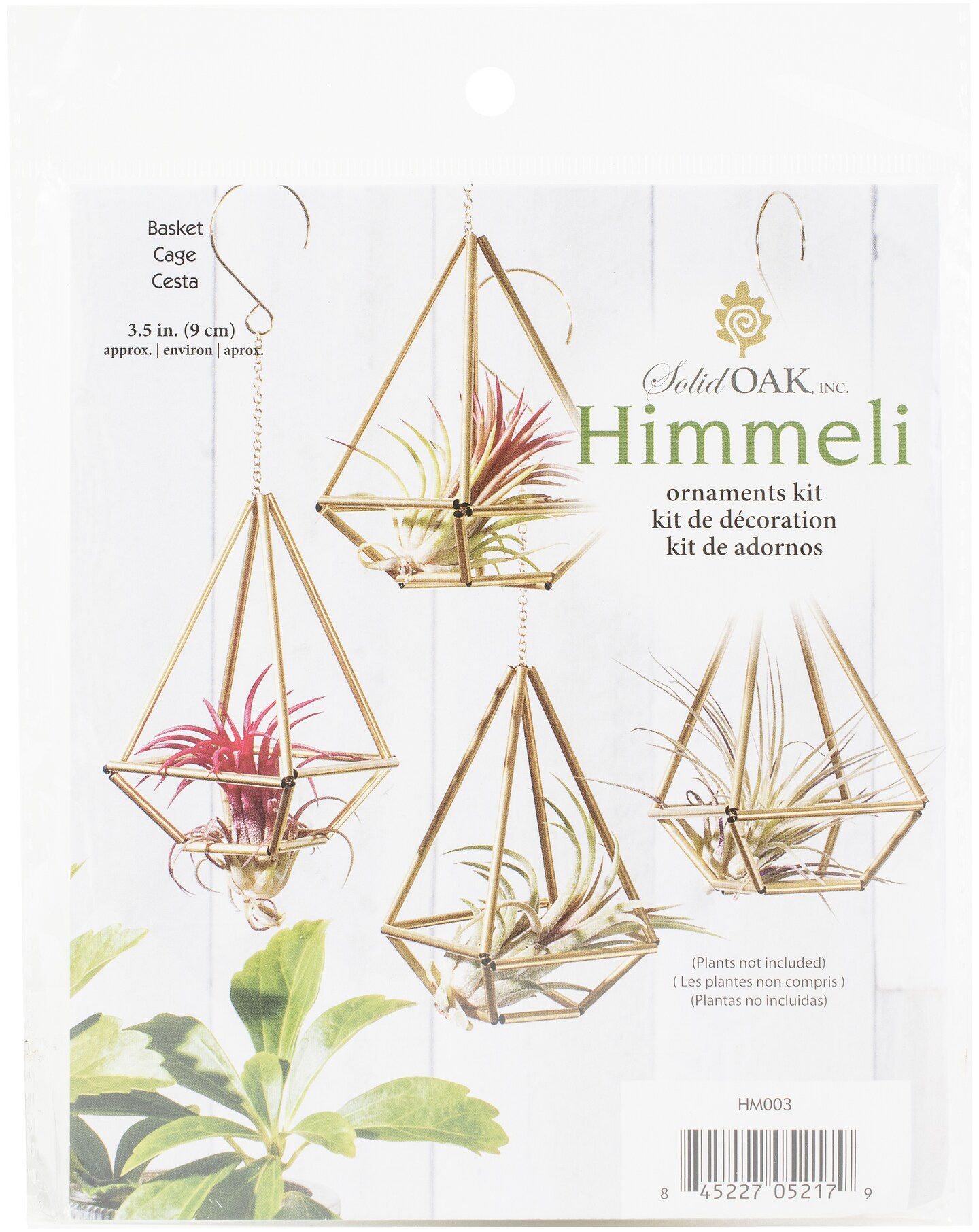 Solid Oak Himmeli Ornaments Kit-Basket