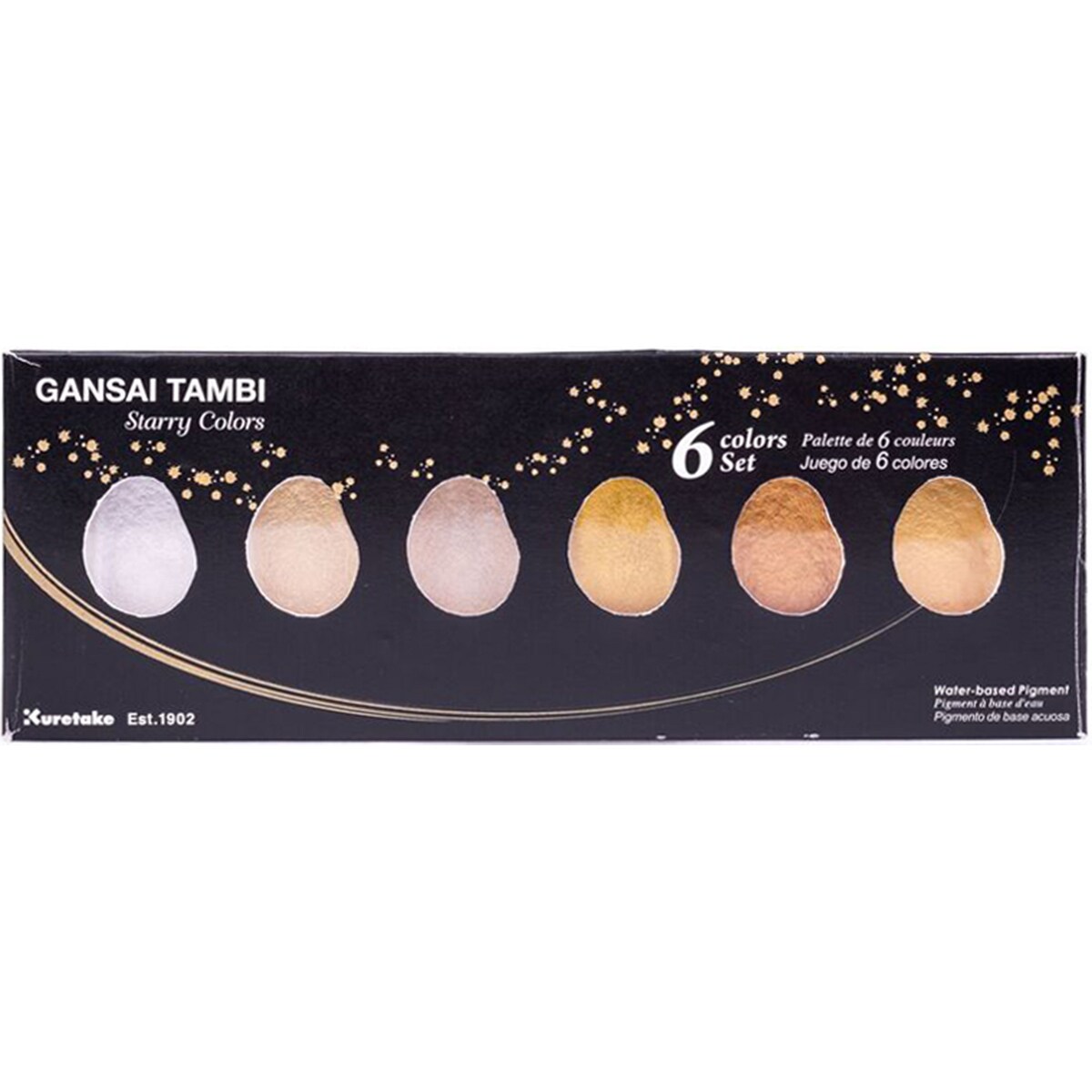Kuretake Gansai Tambi 6 Color Set-Starry Colors