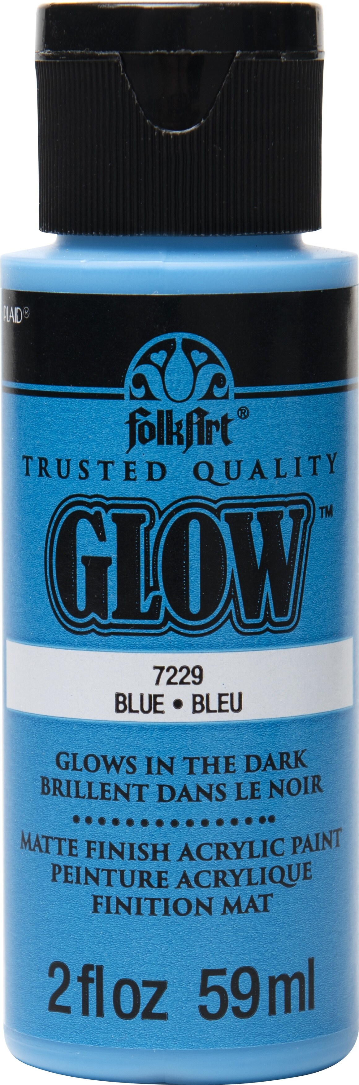 Folkart • Glow in the Dark Acrylic Paint Blue 59ml