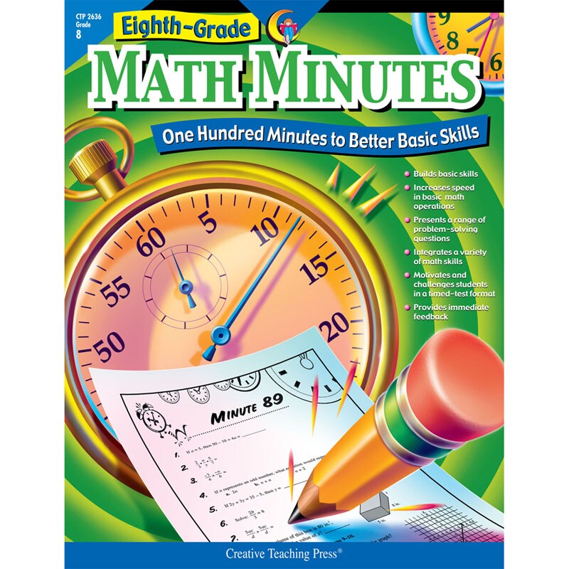 Eighth Grade Math Minutes Book Michaels