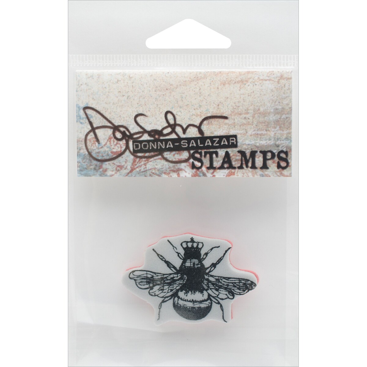 Donna Salazar Cling Stamps 4&#x22;X3&#x22;-Queen Bee