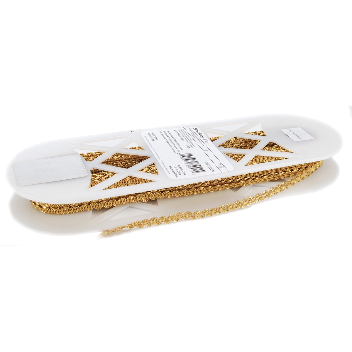 Gold Twill Trim With Coins - 1-3/8 Inch Wide X 12 Yards For Crafting & Sewing Projects