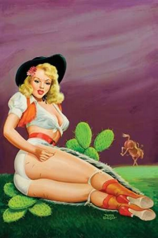 Flirt Magazine: Fallin  on the Cactus Poster Print by  Peter Driben - Item # VARPDX394539