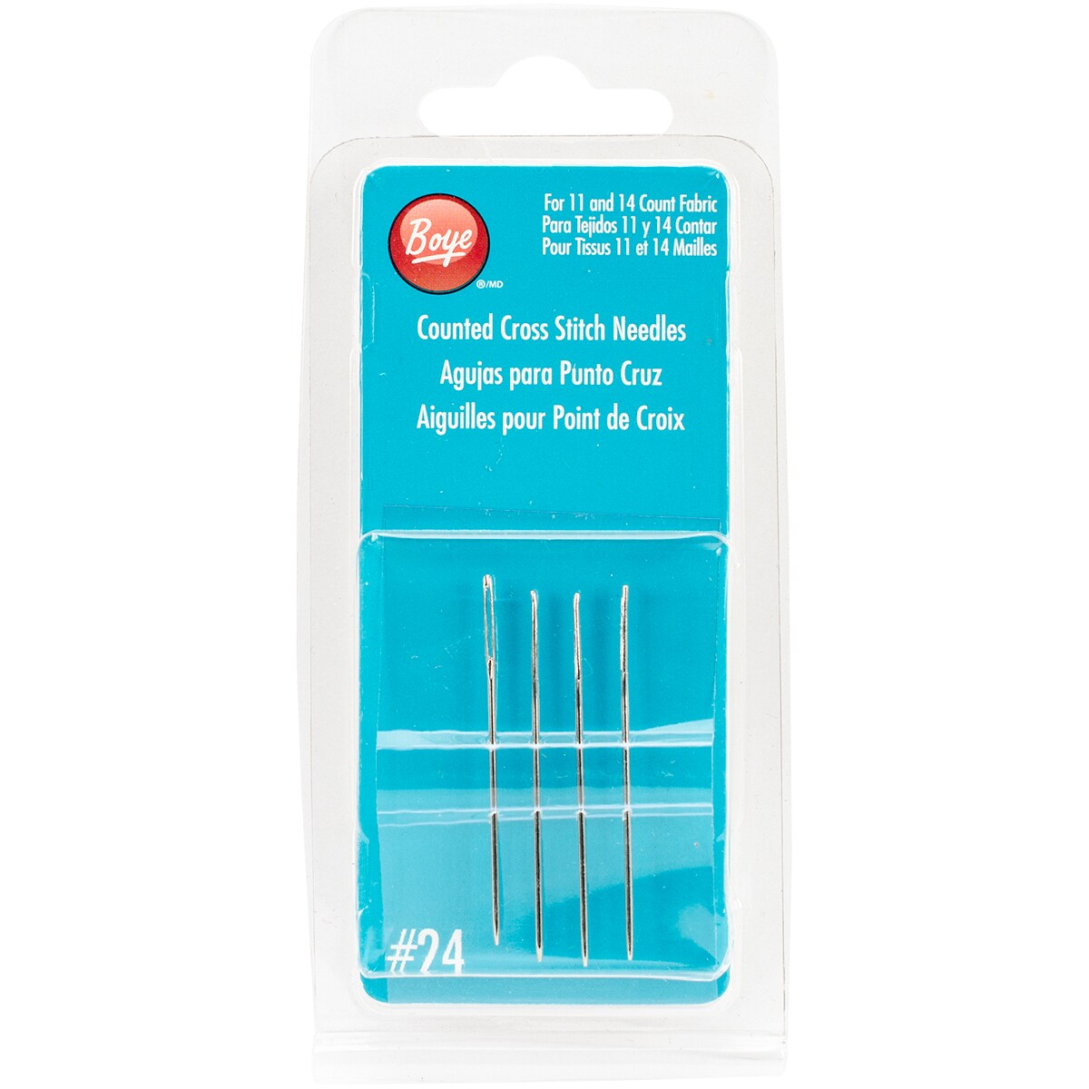 Boye Cross Stitch Hand Needles-Size 24 4/Pkg