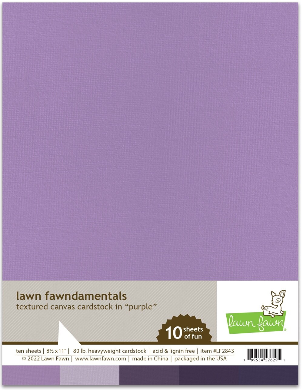 Lawn Fawndamentals Textured Canvas Cardstock Pack 8.5