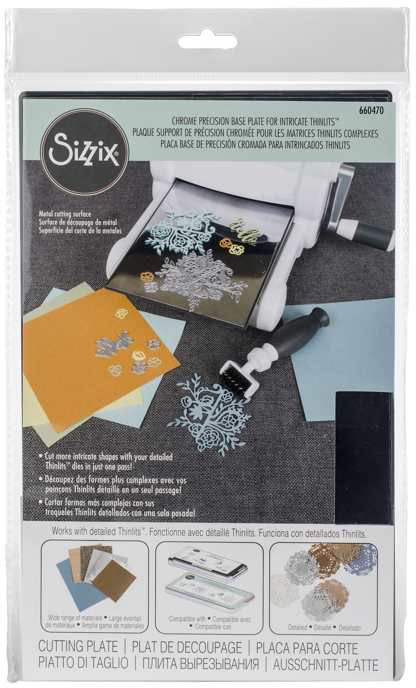Sizzix Chrome Precision Base Plate-For Intricate Thinlits