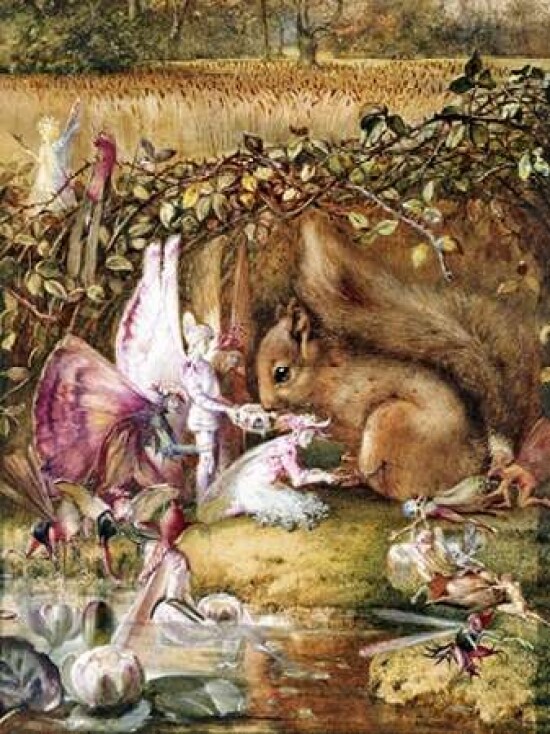 The Wounded Squirrel Poster Print by  John Anster Fitzgerald - Item # VARPDX264890