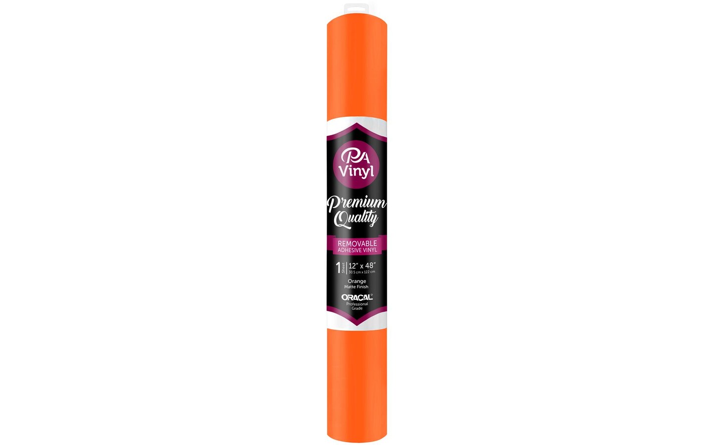 Vinyl 12x48 Roll Remove Adh Matte Orange