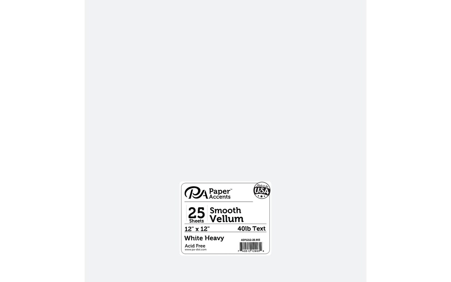 Vellum 12x12 40lb 25pcPk White Heavy | Michaels