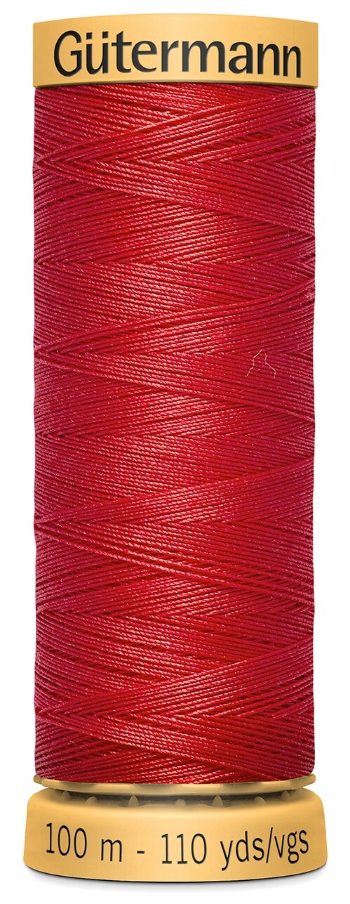 Gutermann Natural Cotton Thread 110Yd-Red