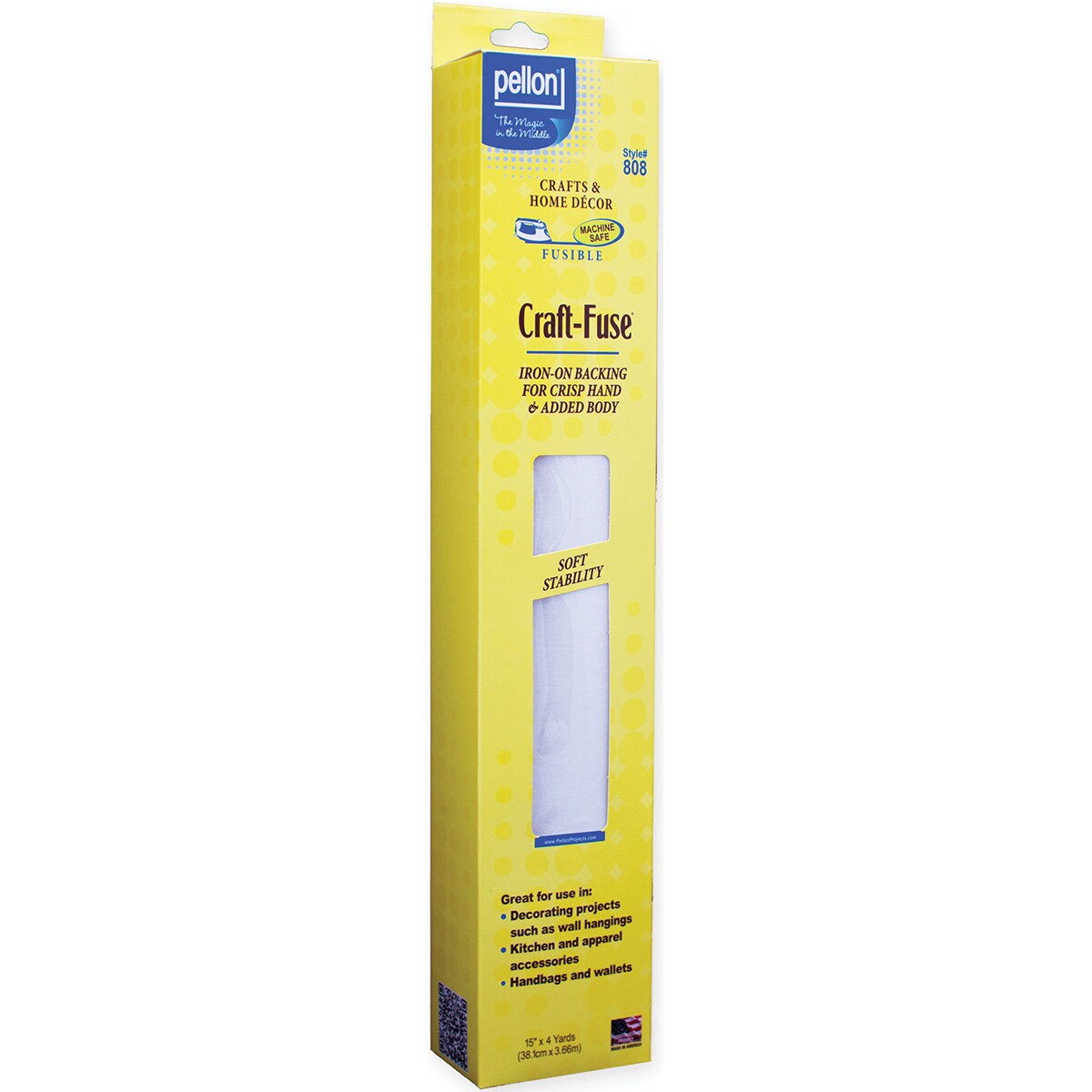Pellon Craft-Fuse Iron-On Stabilizer-15&#x22;X4yd