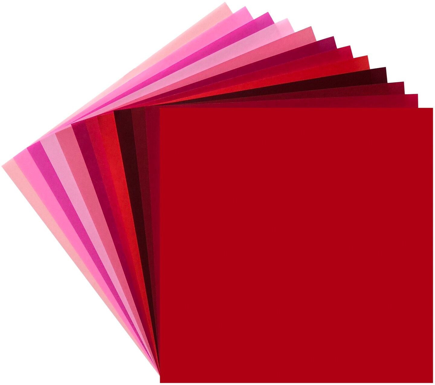 Origami Paper 5.875&#x22;X5.875&#x22; 48/Pkg-Shades Of Red, 12 Colors