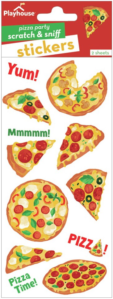 Paper House Scratch And Sniff Stickers-Pizza Party