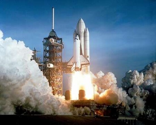 Launch of the First Flight of Space Shuttle Columbia 1981 Poster Print by NASA - Item # VARPDX393587